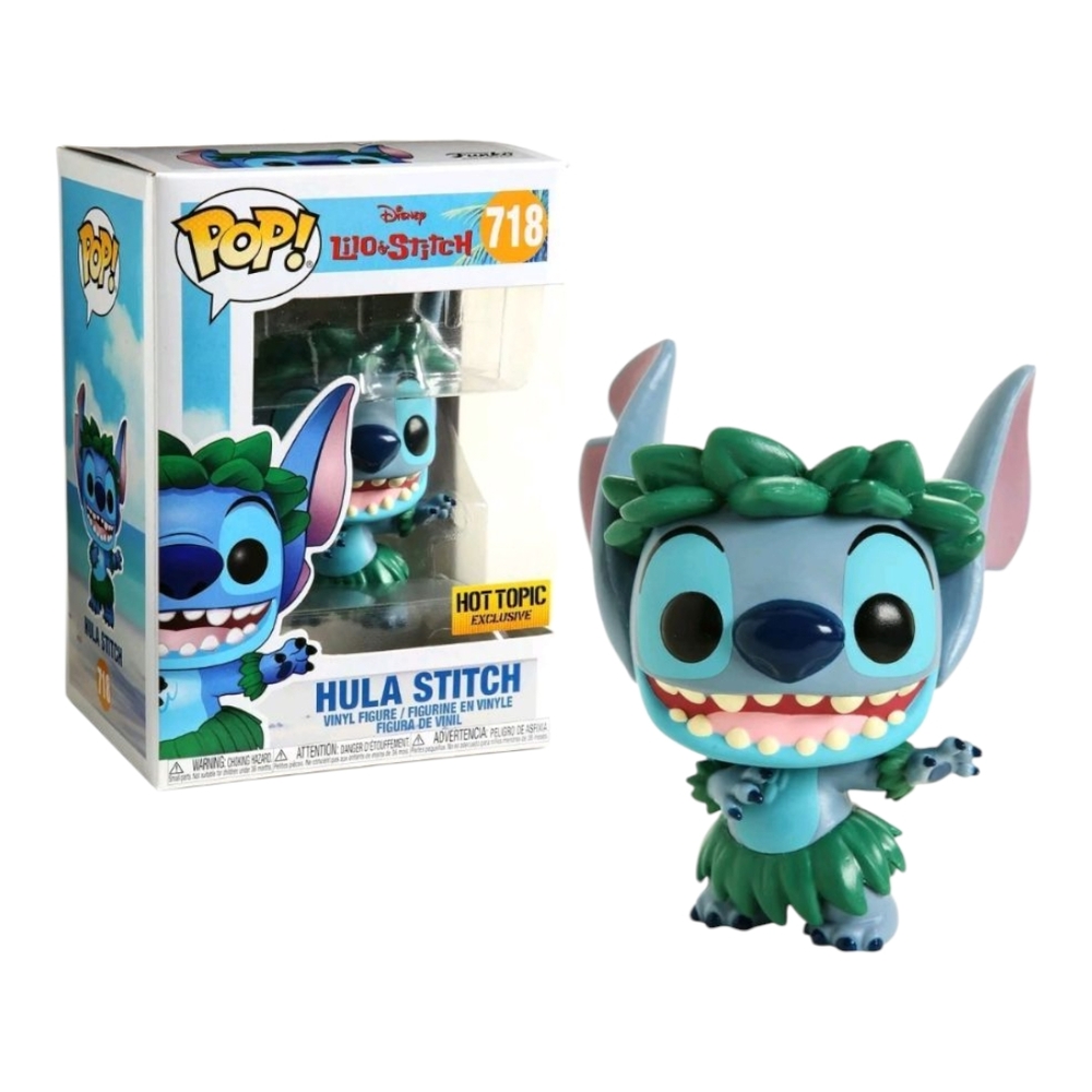 New In Box Funko Pop! Disney Hula Stitch Vinyl Figure - #718 Hot Topic Exclusive
